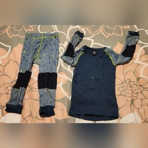 Helly Hansen Kids Graphic Lifa Merino Base Layer Set Size 98/3